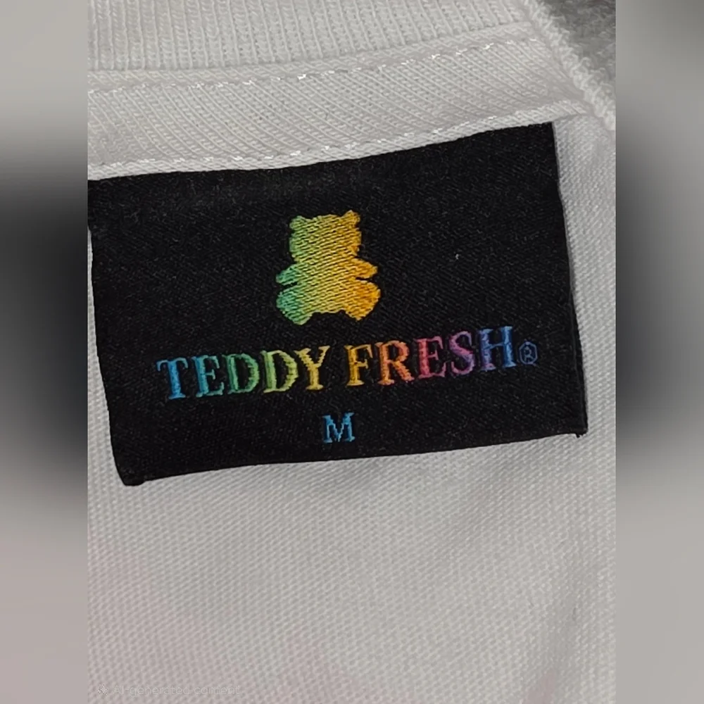 Teddy Fresh "Up In Flames " Long Sleeve Shirt–Medium-EUC bear🧸🔥 - Picture 3 of 5